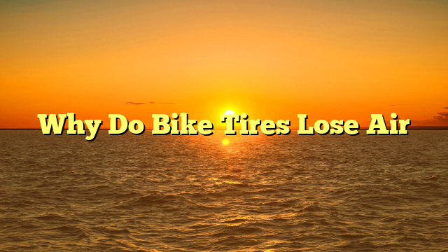 Why Do Bike Tires Lose Air